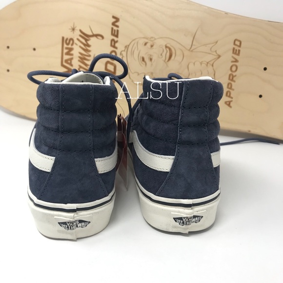 VANS SK8-HI Hairy Suede Sky Captan Blue W AUTHENTI - Picture 5 of 8